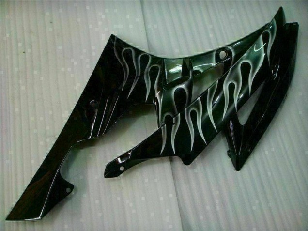 2006-2007 Silver Flame Black YZF R6 Motorcycle Fairings 2006-2007 Silver Flame Black YZF R6 Motorcycle Fairings