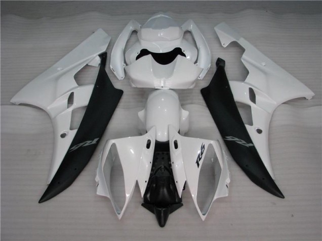 2006-2007 White Black YZF R6 Motorcycle Fairing 2006-2007 White Black YZF R6 Motorcycle Fairing