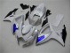 2006-2007 White Blue GSXR 600/750 Motorcycle Fairing 2006-2007 White Blue GSXR 600/750 Motorcycle Fairing