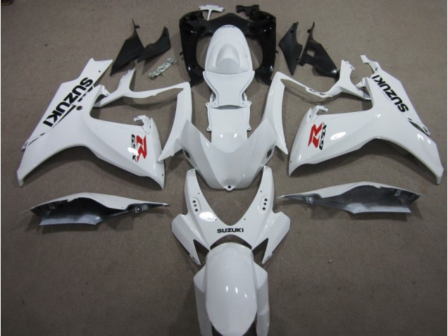 2006-2007 White GSXR 600 Motorcycle Fairings 2006-2007 White GSXR 600 Motorcycle Fairings