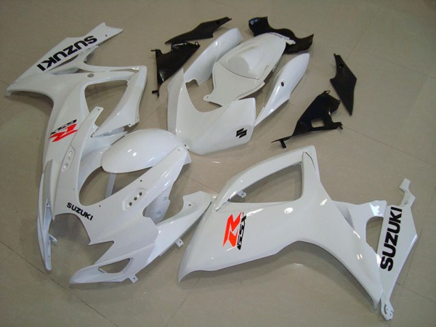 2006-2007 White GSXR 750 Motorcycle Fairings 2006-2007 White GSXR 750 Motorcycle Fairings