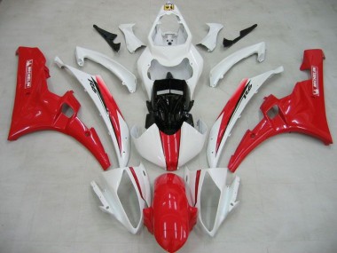 2006-2007 White Red Michelin YZF R6 Motorcycle Fairings