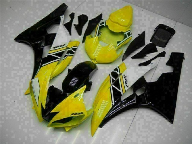 2006-2007 Yellow Black YZF R6 Motorcycle Bodywork 2006-2007 Yellow Black YZF R6 Motorcycle Bodywork