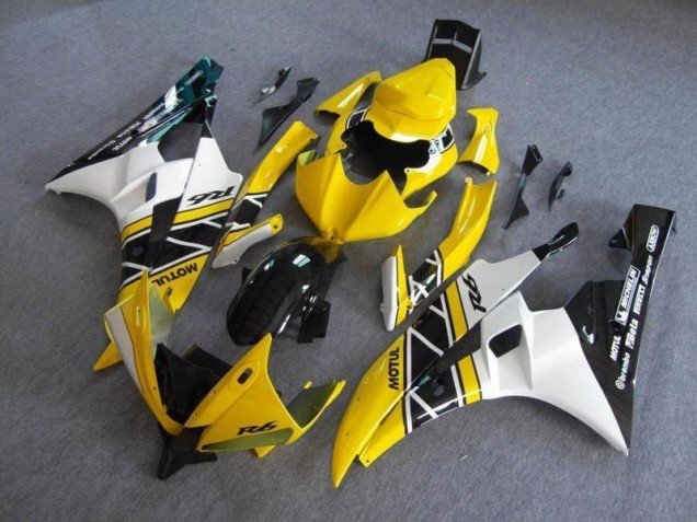 2006-2007 Yellow Black YZF R6 Motorcycle Fairings 2006-2007 Yellow Black YZF R6 Motorcycle Fairings