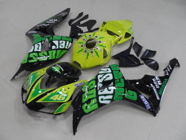 2006-2007 Yellow Green Rossi CBR1000RR Motorcycle Fairings 2006-2007 Yellow Green Rossi CBR1000RR Motorcycle Fairings