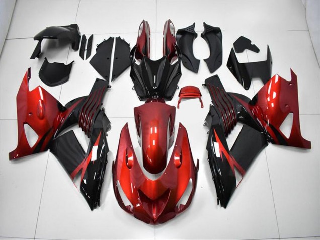 2006-2011 Red Black ZX14R ZZR1400 Motorcycle Fairings 2006-2011 Red Black ZX14R ZZR1400 Motorcycle Fairings