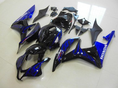 2007-2008 Black Blue Flame CBR600RR Motorcycle Fairings