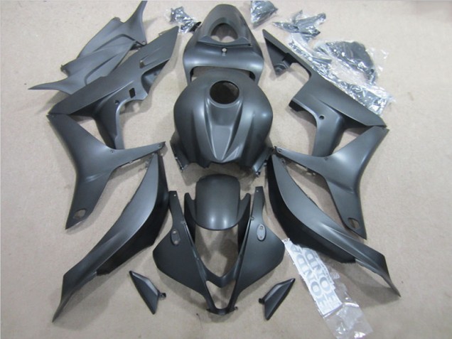 2007-2008 Black CBR600RR Aftermarket Motorcycle Fairings 2007-2008 Black CBR600RR Aftermarket Motorcycle Fairings