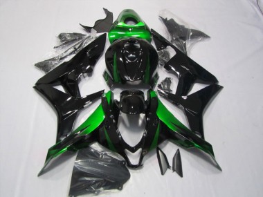 2007-2008 Black Green CBR600RR Motorcycle Fairing