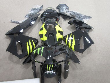 2007-2008 Black Monster Green CBR600RR Motorcycle Fairings