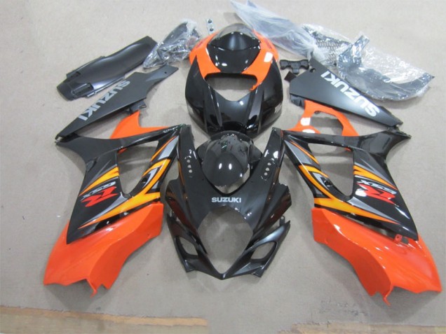 2007-2008 Black Orange GSXR 1000 Motorcycle Fairings 2007-2008 Black Orange GSXR 1000 Motorcycle Fairings