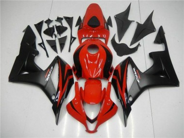 2007-2008 Black Red CBR600RR Motorcycle Fairing Kits