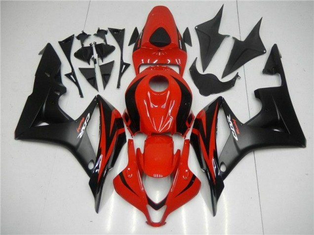 2007-2008 Black Red CBR600RR Motorcycle Fairing Kits