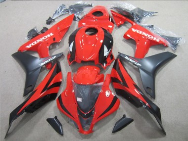 2007-2008 Black Red CBR600RR Motorcycle Fairings
