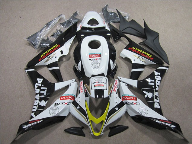 2007-2008 Black Red White DENSO CBR600RR Motorcycle Fairings