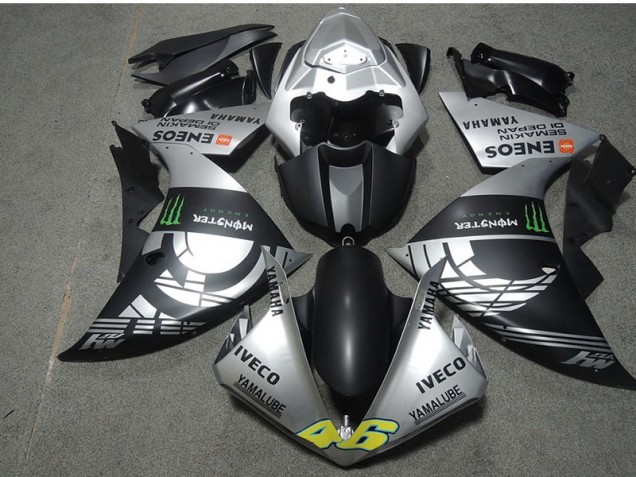 2007-2008 Black Silver Monster IVECO 46 CBR600RR Motorcycle Fairings 2007-2008 Black Silver Monster IVECO 46 CBR600RR Motorcycle Fairings