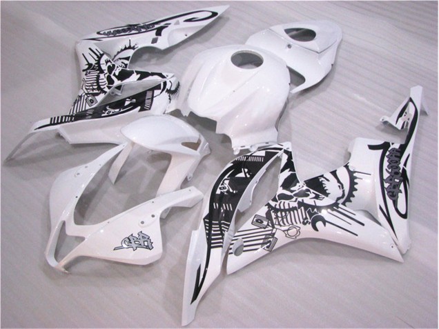 2007-2008 Black White CBR600RR Motorcycle Fairing 2007-2008 Black White CBR600RR Motorcycle Fairing