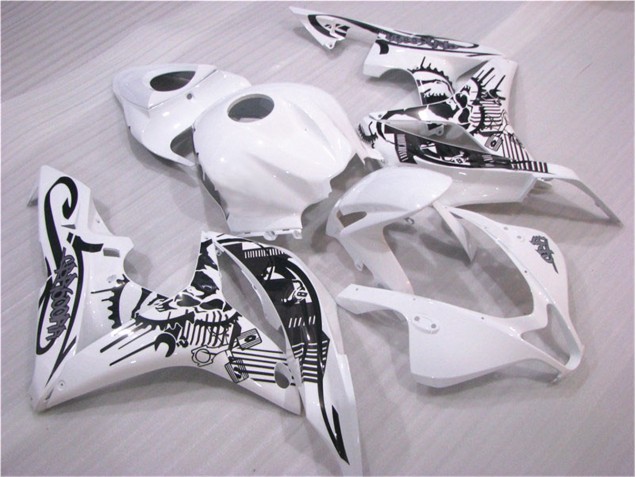 2007-2008 Black White CBR600RR Motorcycle Fairing 2007-2008 Black White CBR600RR Motorcycle Fairing
