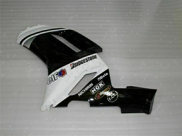 2007-2008 Black White ZX6R Motorcycle Fairing 2007-2008 Black White ZX6R Motorcycle Fairing
