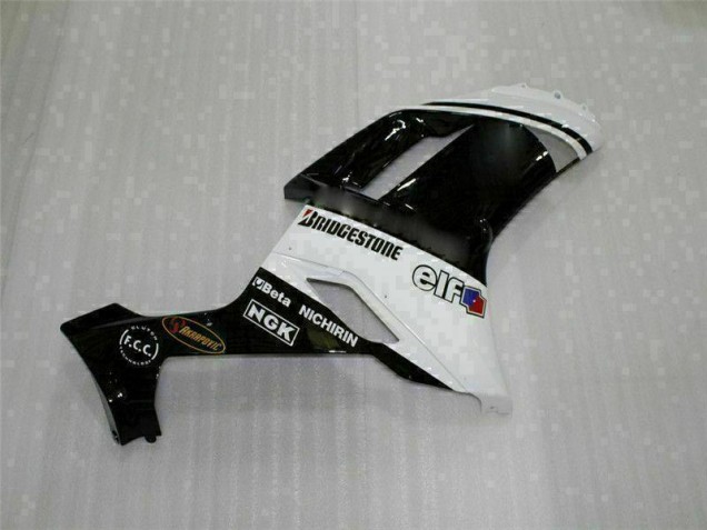 2007-2008 Black White ZX6R Motorcycle Fairing 2007-2008 Black White ZX6R Motorcycle Fairing