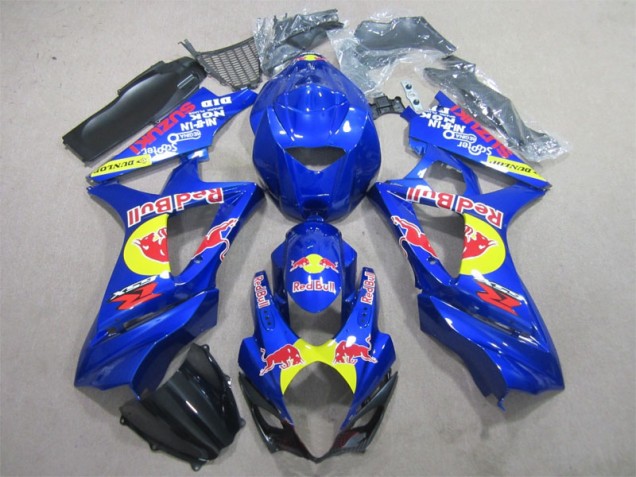 2007-2008 Blue Red Bull GSXR 1000 Motorcycle Fairings 2007-2008 Blue Red Bull GSXR 1000 Motorcycle Fairings