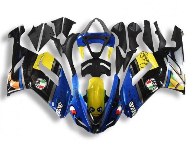 2007-2008 Blue Shark ZX6R Motorcycle Fairings