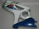 2007-2008 Blue White GSXR 1000 Full Motorcycle Fairing Kits 2007-2008 Blue White GSXR 1000 Full Motorcycle Fairing Kits