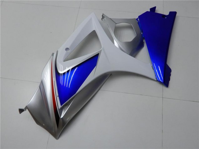 2007-2008 Blue White GSXR 1000 Motorcycle Fairing Kits & Plastic