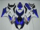 2007-2008 Blue White GSXR 1000 Motorcycle Fairing Kits & Plastic