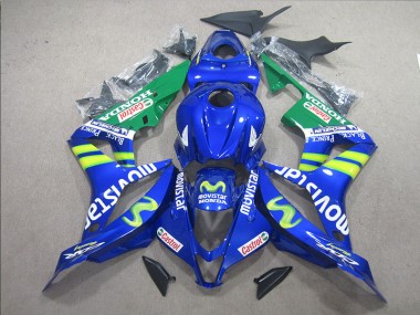 2007-2008 Blue White Movistar CBR600RR Motorcycle Fairings