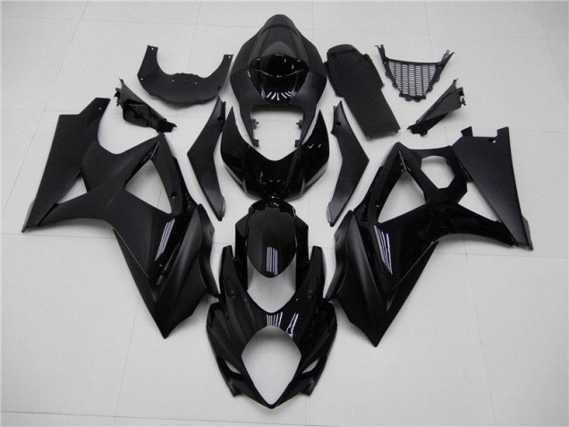 2007-2008 Glossy Matte Black GSXR 1000 Motorcycle Fairings 2007-2008 Glossy Matte Black GSXR 1000 Motorcycle Fairings