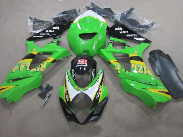 2007-2008 Green Rizla Q8 Oils GSXR 1000 Motorcycle Fairings 2007-2008 Green Rizla Q8 Oils GSXR 1000 Motorcycle Fairings