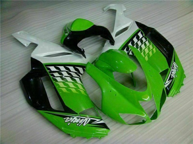 2007-2008 Green White Ninja ZX6R Motorcycle Fairings 2007-2008 Green White Ninja ZX6R Motorcycle Fairings