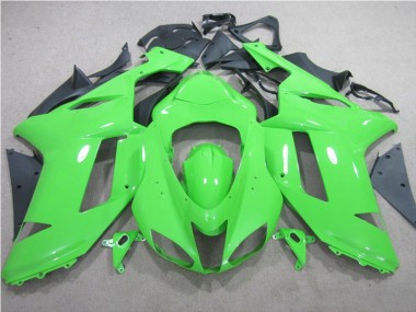 2007-2008 Green ZX6R Motorcycle Fairings