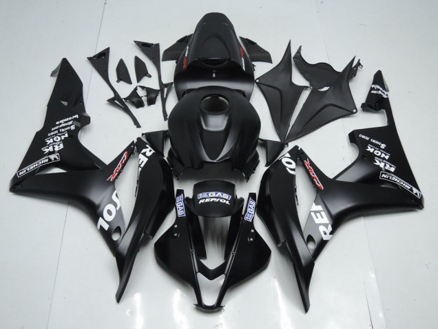 2007-2008 Matte Black Repsol CBR600RR Motorcycle Fairings 2007-2008 Matte Black Repsol CBR600RR Motorcycle Fairings