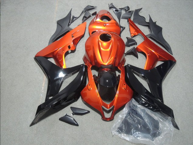 2007-2008 Orange Black CBR600RR Motorcycle Fairings 2007-2008 Orange Black CBR600RR Motorcycle Fairings