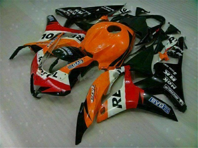 2007-2008 Orange Black Repsol CBR600RR Motorcycle Fairing 2007-2008 Orange Black Repsol CBR600RR Motorcycle Fairing