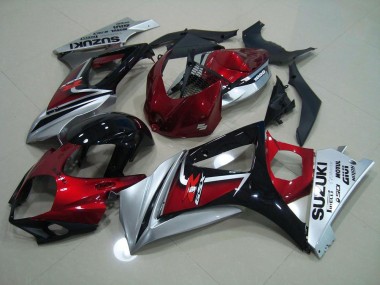 2007-2008 Red Black Silver GSXR 1000 Motorcycle Fairing