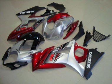 2007-2008 Red Black Silver GSXR 1000 Motorcycle Fairings