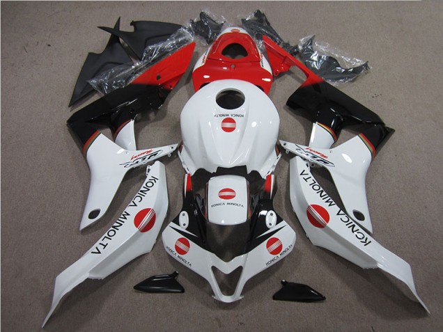 2007-2008 Red White Black Konica Minolta CBR600RR Motorcycle Fairings 2007-2008 Red White Black Konica Minolta CBR600RR Motorcycle Fairings