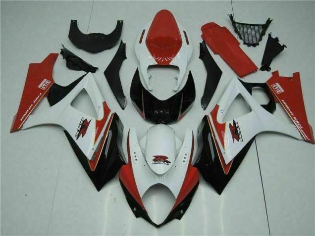 2007-2008 Red White GSXR 1000 Motorcycle Fairing 2007-2008 Red White GSXR 1000 Motorcycle Fairing