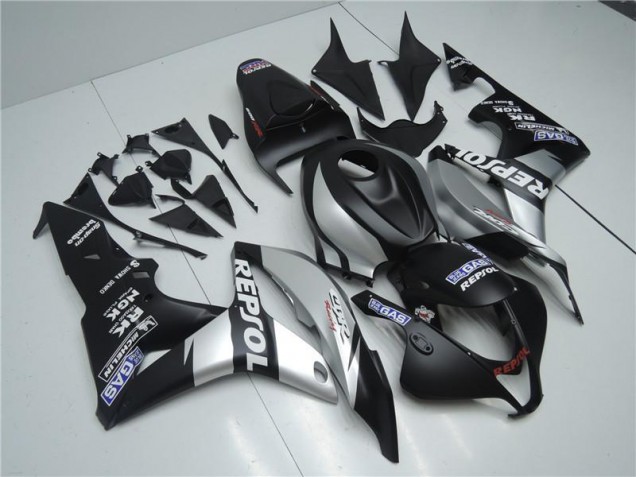2007-2008 Silver Repsol Black CBR600RR Motorcycle Fairings
