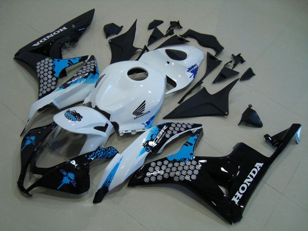 2007-2008 White Black Blue CBR600RR Motorcycle Fairings 2007-2008 White Black Blue CBR600RR Motorcycle Fairings