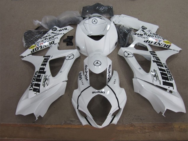2007-2008 White Black Jordan GSXR 1000 Motorcycle Fairings 2007-2008 White Black Jordan GSXR 1000 Motorcycle Fairings