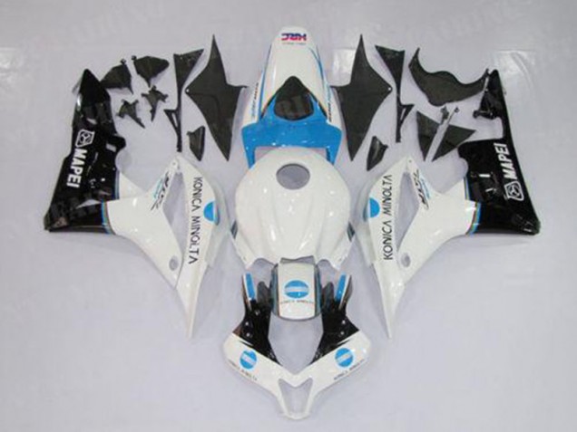 2007-2008 White Blue Black CBR600RR Motorcycle Fairings 2007-2008 White Blue Black CBR600RR Motorcycle Fairings