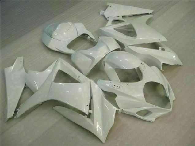 2007-2008 White GSXR 1000 Motorcycle Fairings 2007-2008 White GSXR 1000 Motorcycle Fairings