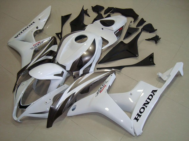 2007-2008 White Silver CBR600RR Motorcycle Fairings 2007-2008 White Silver CBR600RR Motorcycle Fairings