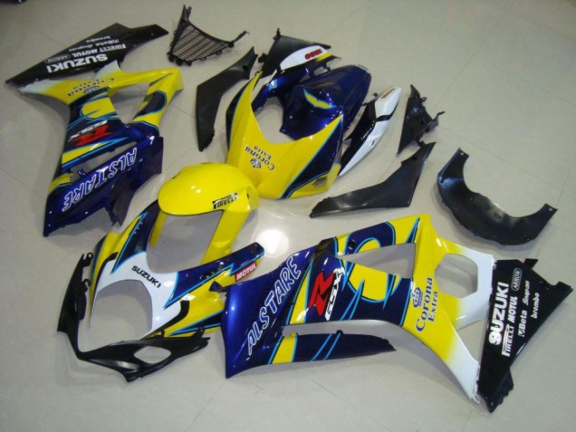 2007-2008 Yellow Corona GSXR 1000 Motorcycle Fairings 2007-2008 Yellow Corona GSXR 1000 Motorcycle Fairings