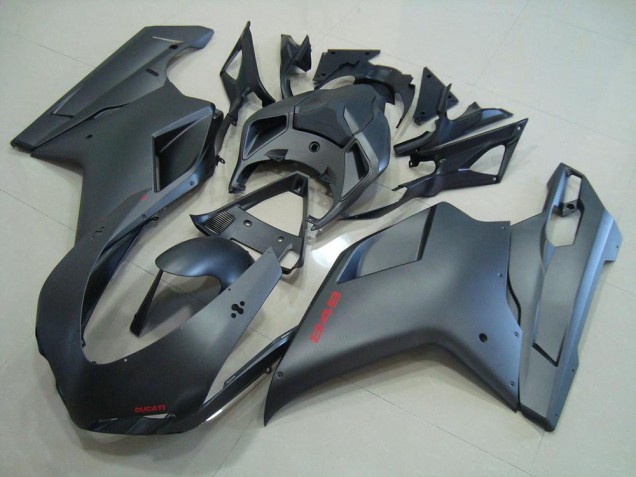 2007-2014 Matte Black Ducati 848 1098 1198 Motorcycle Fairings 2007-2014 Matte Black Ducati 848 1098 1198 Motorcycle Fairings