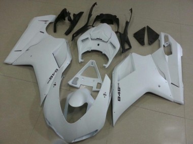2007-2014 Matte White Ducati 848 1098 1198 Motorcycle Fairings